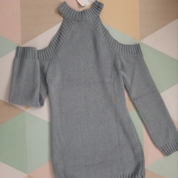 TOBI Mini Sweater Cutout Shoulder Dress size M - Picture 8 of 12
